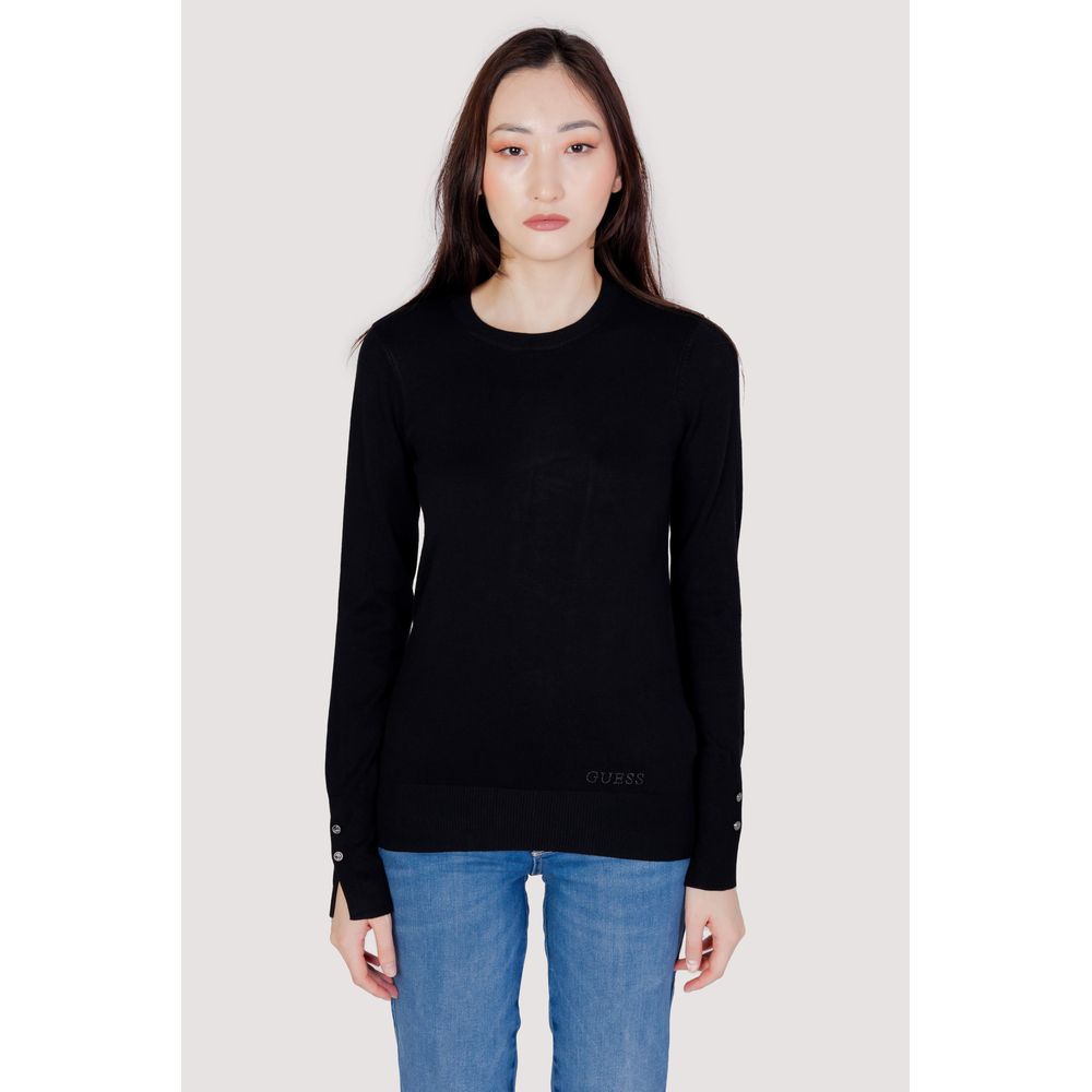 Guess Schwarzer Baumwoll-Sweatshirt